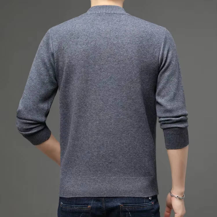 Pullher - Eleganter Pullover mit Reißverschluss Herren – Ideal für Büro & Freizeit