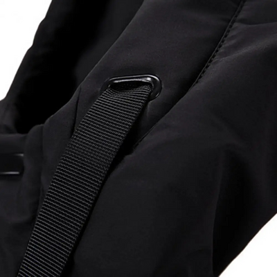 Mantrox - Langer Wintermantel Herren Winddicht Wasserdicht Winterjacke Mit Kapuze