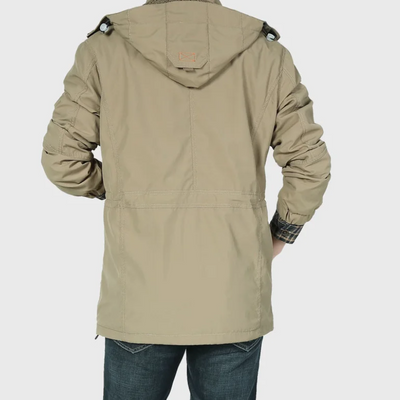 Lodenex - Wintermantel Männer, Winddichte Jacke mit Kapuze und Reißverschluss