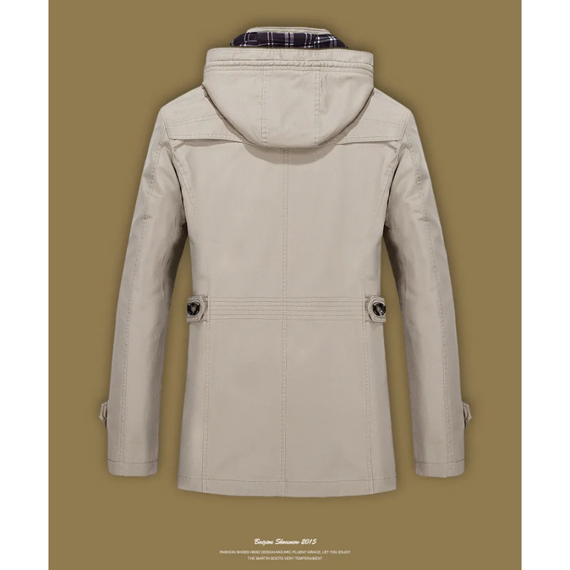 Waldorn - Parka Winterjacke Herren – Lang, Warm Gefüttert, Mit Kapuze