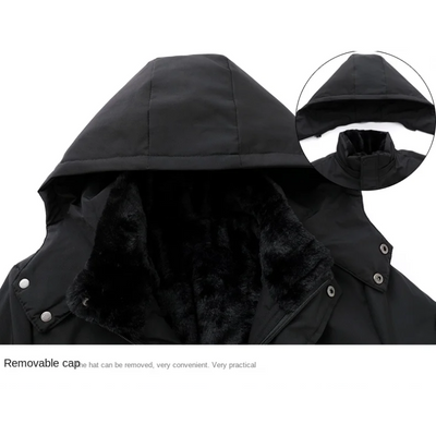 Glattal - Parka Winterjacke Herren – Warm Gefüttert, Mit Kunstfellkapuze, Winddicht