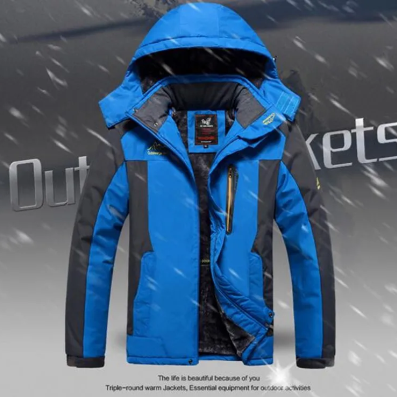 Frostix - Wasserdichter Wintermantel Männer – Warm, Wetterfest, Mit Kapuze