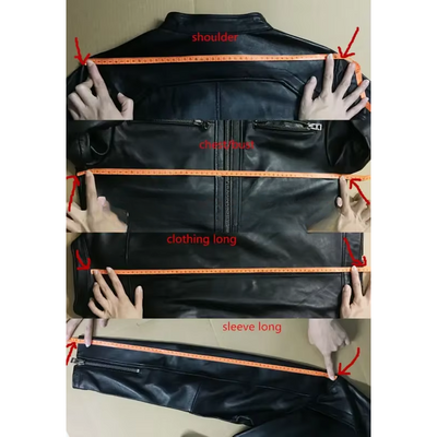 Bravden - Lederjacke Herren mit Stehkragen, Warm gefütterte Winterjacke