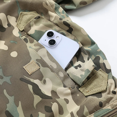 Lodgent - Wintermantel Männer mit Kunstfellkapuze, Warm gefütterte Outdoor-Jacke