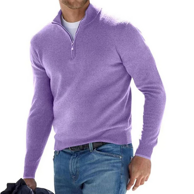 Warmzip - Zeitloser Pullover mit Reißverschluss Herren – Weich & Bequem