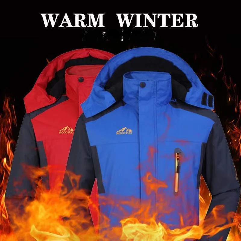 Brisker - Wasserdichter Wintermantel Männer – Fleece Gefüttert, Winddicht, Outdoor