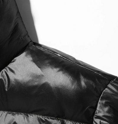 Jackfed - Daunenjacke Herren Glänzend Warm Gefüttert Mit Kapuze Winterjacke