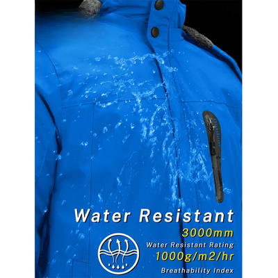 Nordure - Wasserdichter Wintermantel Männer – Wetterfest, Atmungsaktiv, Mit Kapuze