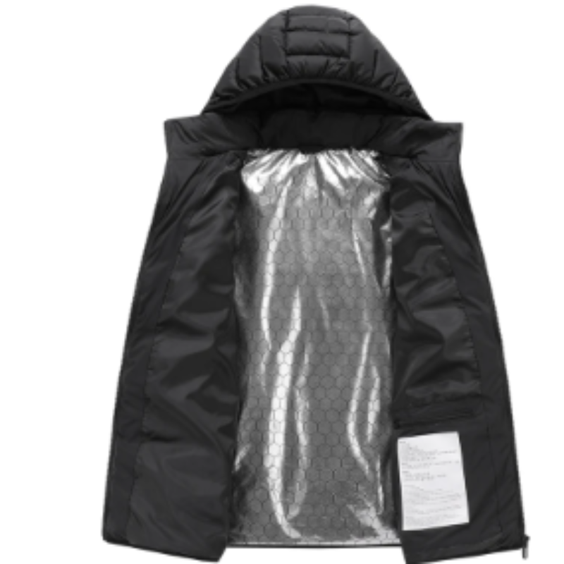 Grafton - Gewattierte Jacke Herren mit Kapuze und Reißverschluss für kalte Tage