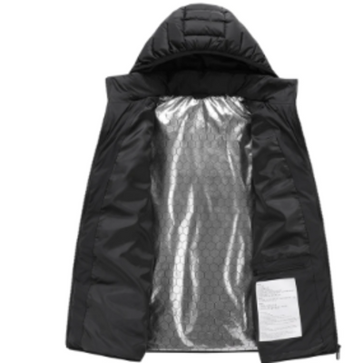 Grafton - Gewattierte Jacke Herren mit Kapuze und Reißverschluss für kalte Tage