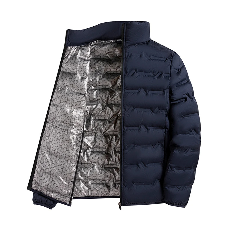 Nordfed - Daunenjacke Herren Winddicht Wasserdicht Lange Winterjacke Kapuze