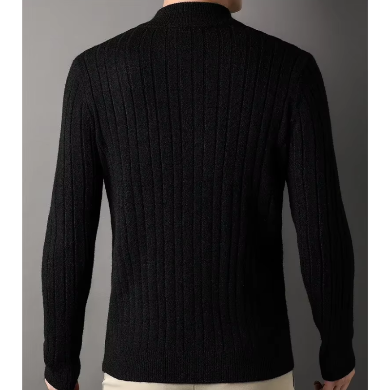 Mantzip - Eleganter Pullover mit Reißverschluss Herren – Perfekt für Büro & Freizeit