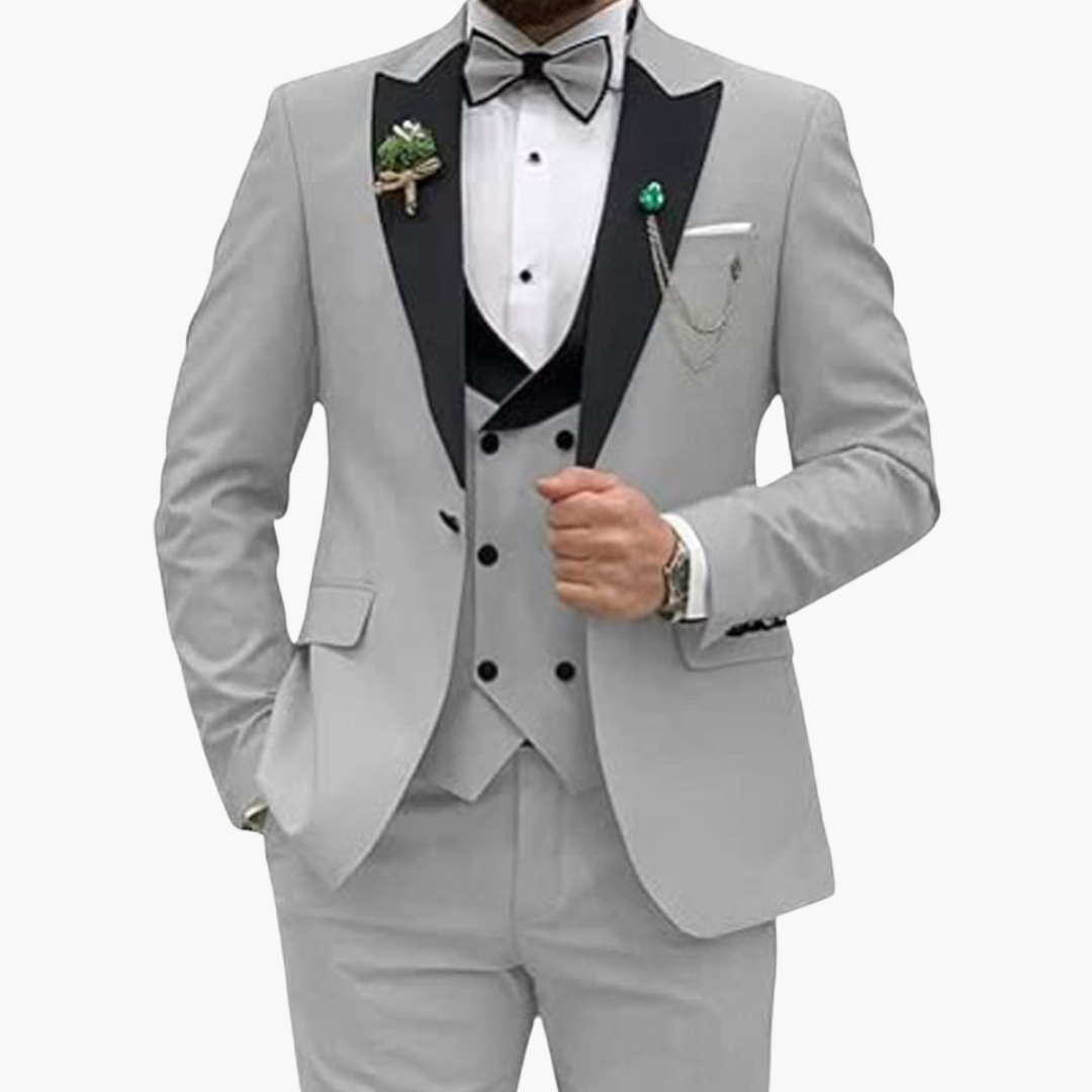 Stylisher Slim Fit Anzug - moderner Look für Herren zur Hochzeit