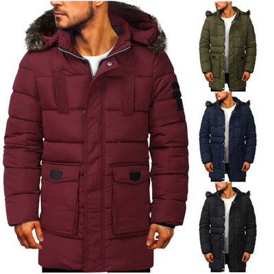 Widmans - Parka Winterjacke Herren – Warm Gefüttert, Winddicht, Mit Kunstfellkapuze
