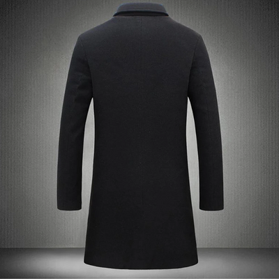 Branden - Mantel Jacke Herren Klassischer Wollmantel Lang Elegant