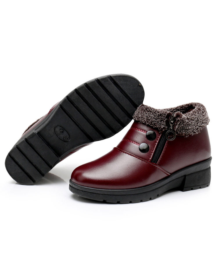 Klimora - Damen Winterstiefel mit Reißverschluss und weichem Innenfutter