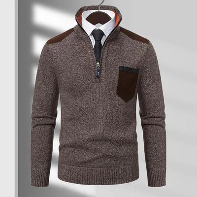Nordman - Eleganter Pullover mit Reißverschluss Herren – Perfekt für Büro & Freizeit