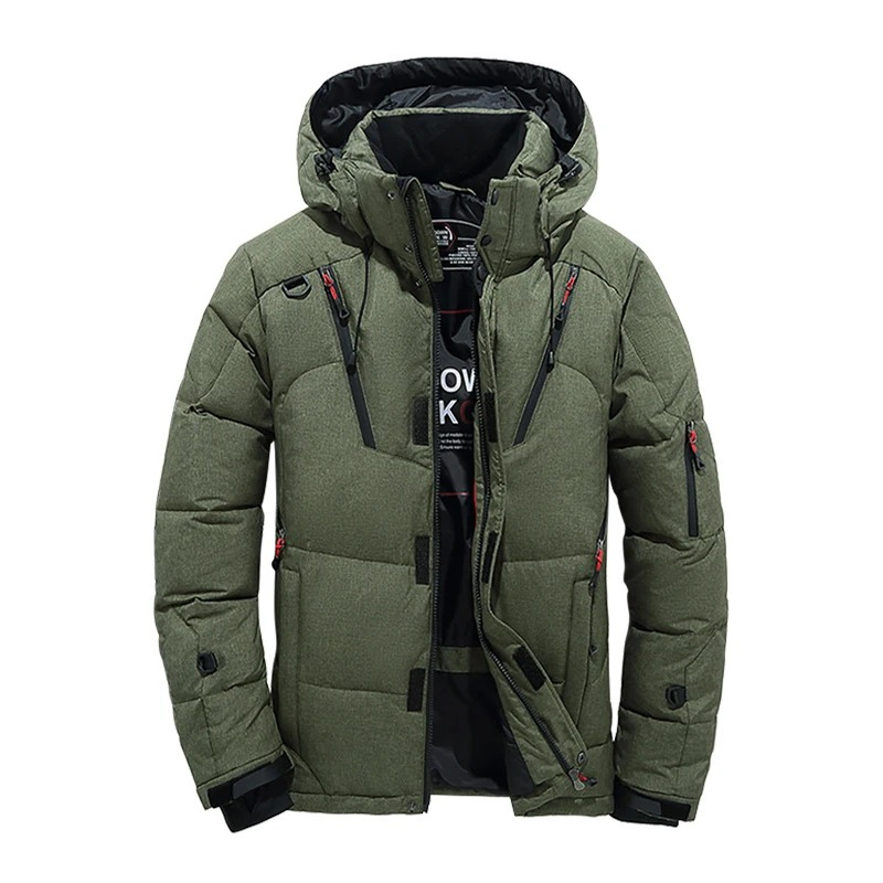 Trageman - Pufferjacke Herren Winterjacke Warm Gefüttert Outdoorjacke Kapuze