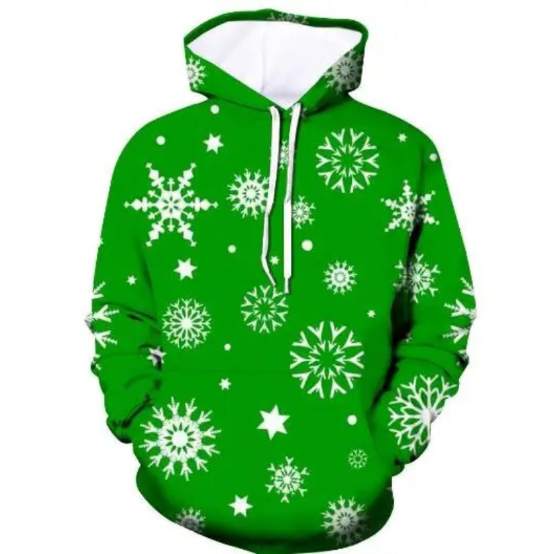 Glitzro - Weihnachtspullover für Damen, Strickpullover mit lustigem Rentier-Design