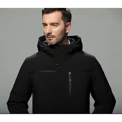 Strammk - Parka Winterjacke Herren – Warm Gefüttert, Winddicht, Mit Kapuze