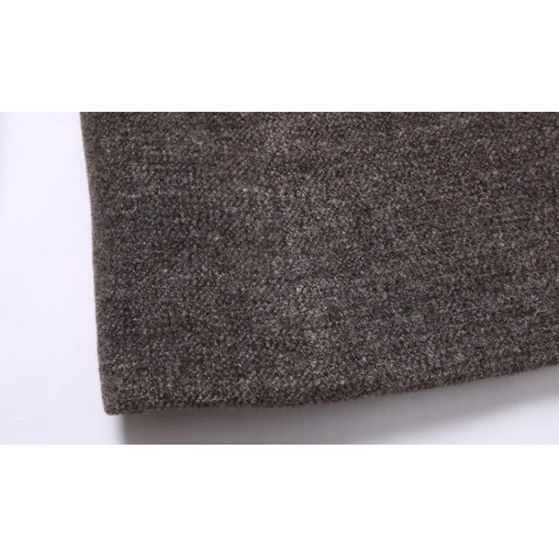 Mantmar - Langer Mantel Herren Wollmantel Winddicht Gefüttert Mit Stehkragen