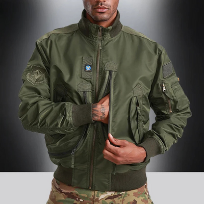 Schaltor - Wintermantel Männer, Winddichte Jacke mit abnehmbarem Kunstfellbesatz