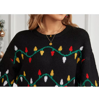 Kuschep - Weihnachtspullover – Festlich, Bequem, Mit Weihnachtsbaum-Motiv