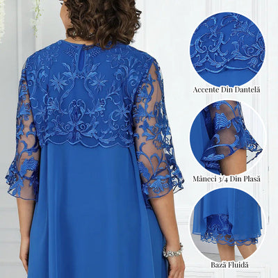 Brittany | Midikleid aus Spitze für Damen mit weiter Passform