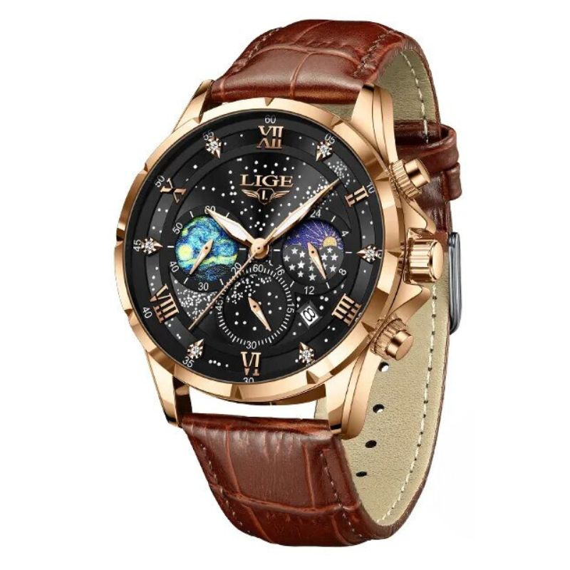 ELEGANTE MONDPHASENUHR