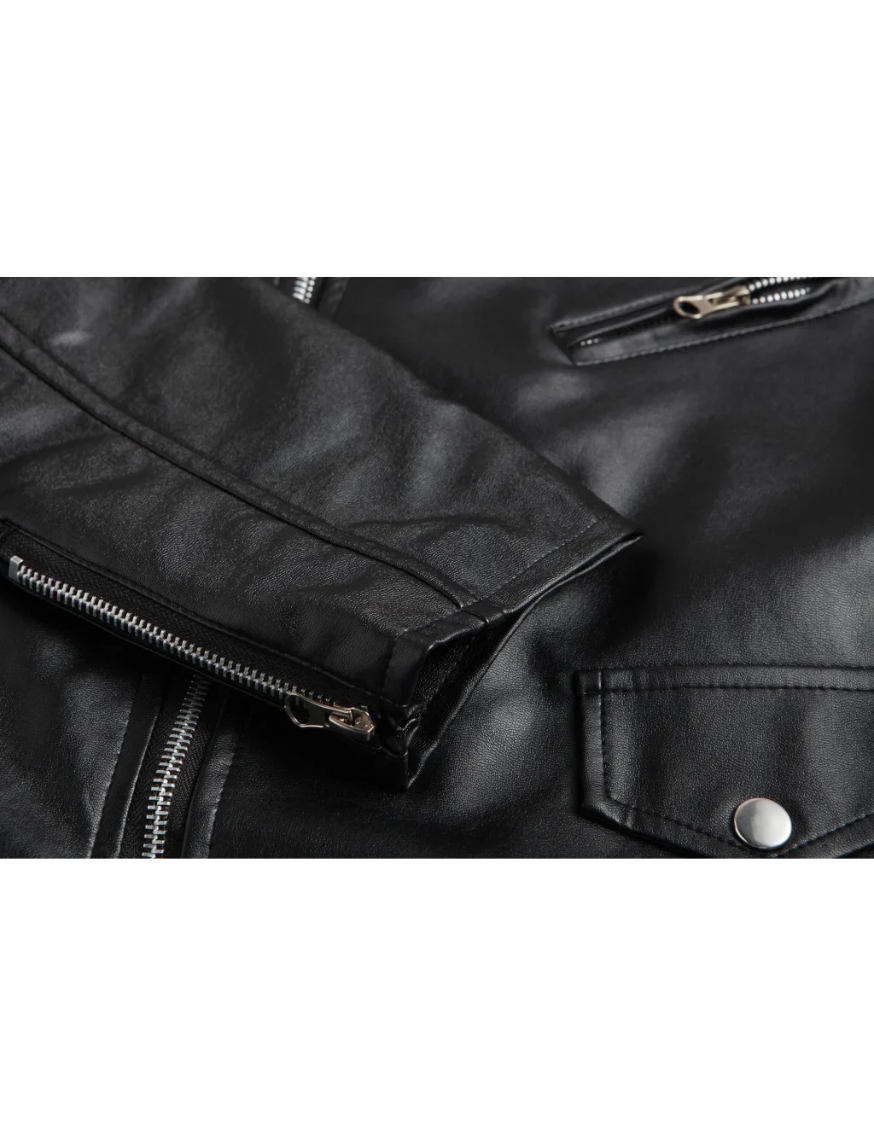 Borztek - Lederjacke Herren im Blazer-Stil, Elegante Echtlederjacke