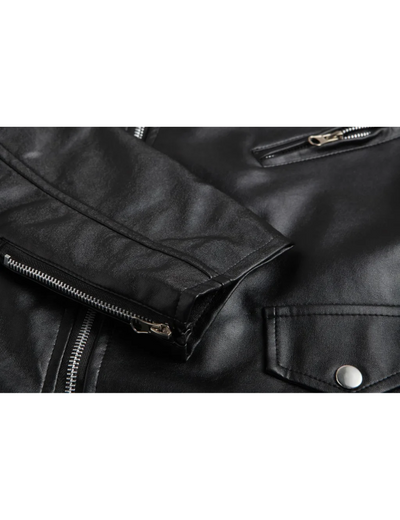 Borztek - Lederjacke Herren im Blazer-Stil, Elegante Echtlederjacke