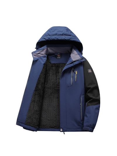 Driftix - Wasserdichter Wintermantel Männer – Wetterfest, Warm Gefüttert, Mit Kapuze