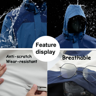 Alpinor - Wasserdichter Wintermantel Männer – Warm Gefüttert, Wetterfest, Mit Kapuze