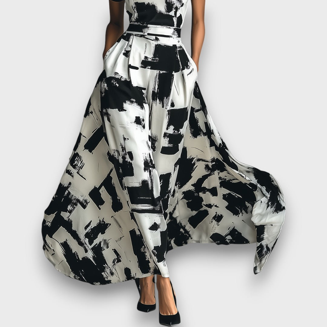 Alessira – Damenkleid mit abstraktem Print