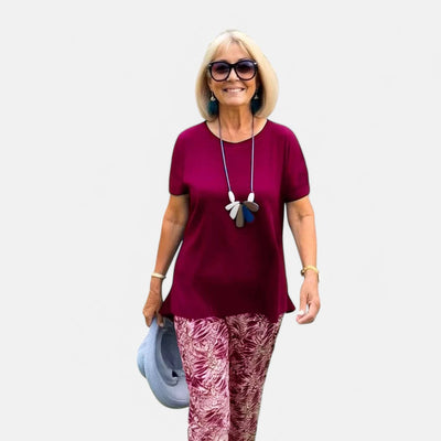 Emma | Bedrucktes Kurzarm-Top