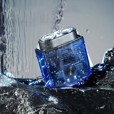 Abelle | Transparenter elektrischer Mini-Rasierer mit geringem Rauschen