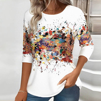 Konrad | Langärmliges Farbiges T-Shirt Lässig