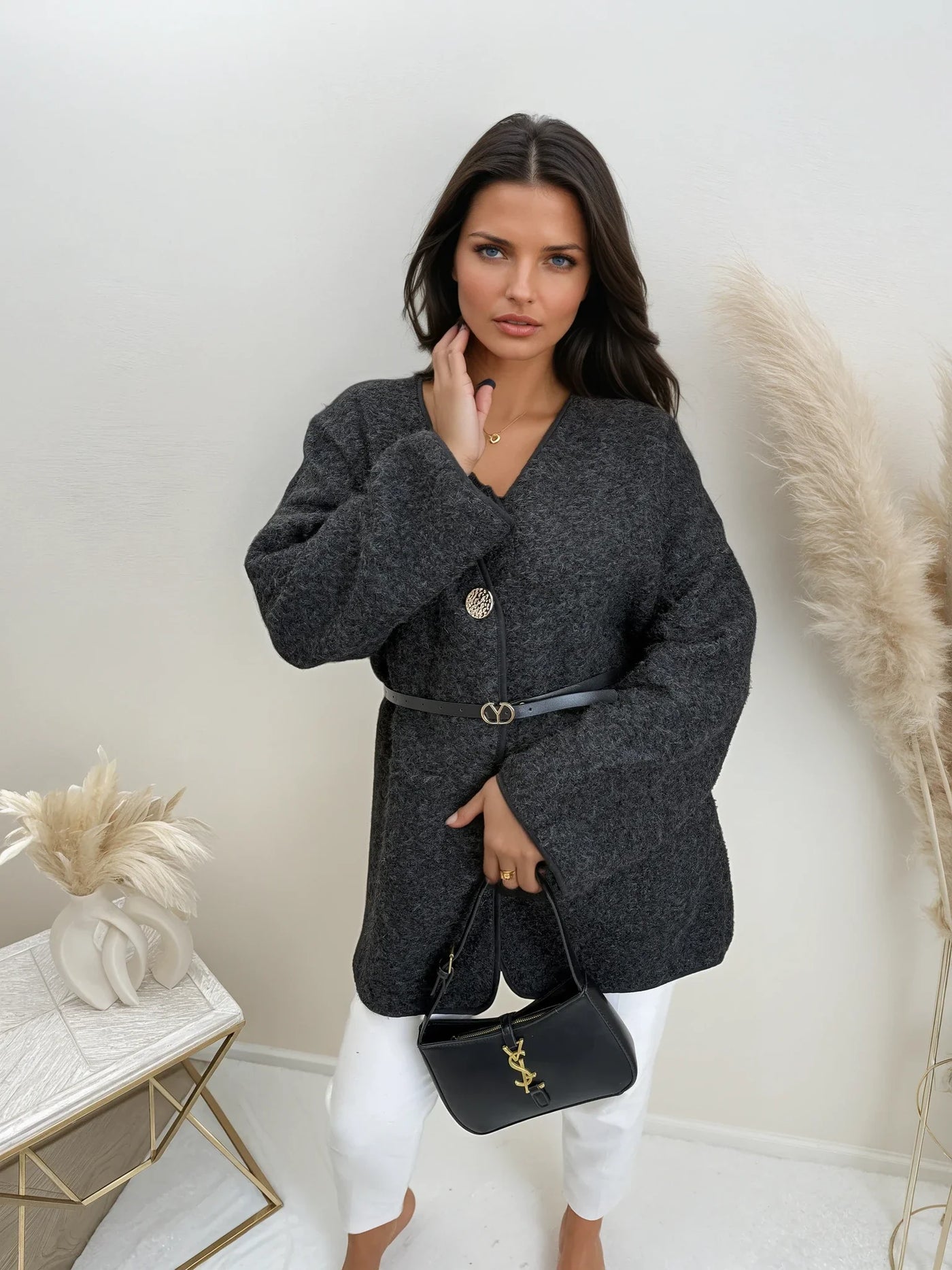 Cardigan mit Gürtel