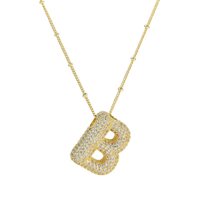 Savannah | Diamond Bubble Letter Halskette