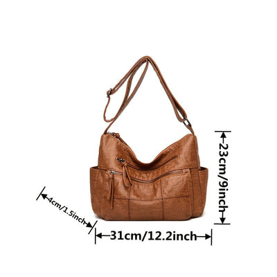 Schicke Mila Vintage PU Leder Crossbody Tasche