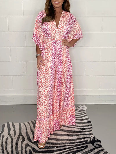 Vivienne | NEUER STIL Kleid mit Panther-Print-Ausschnitt