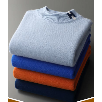 Kusluxx - Wollpullover Herren – Bequemer Pullover mit stylischem Akzent