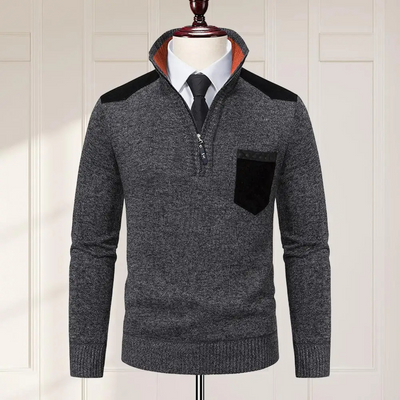 Nordman - Eleganter Pullover mit Reißverschluss Herren – Perfekt für Büro & Freizeit