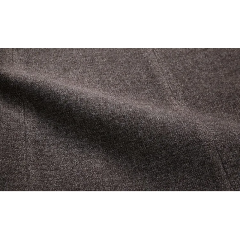 Mantmar - Langer Mantel Herren Wollmantel Winddicht Gefüttert Mit Stehkragen