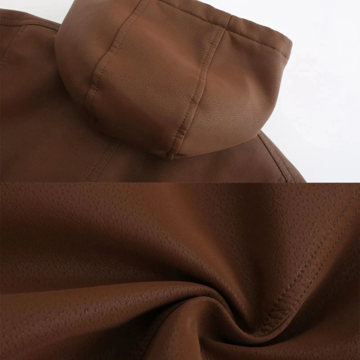 Hardlex - Lederjacke Herren mit Reißverschluss, Klassische Echtlederjacke