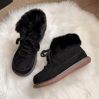 Isother - Damen Winterstiefel mit Fellfutter und bequemer Schnürung