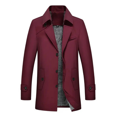 Landkam - Mantel Jacke Herren – Wasserabweisender Outdoor-Mantel mit Stehkragen