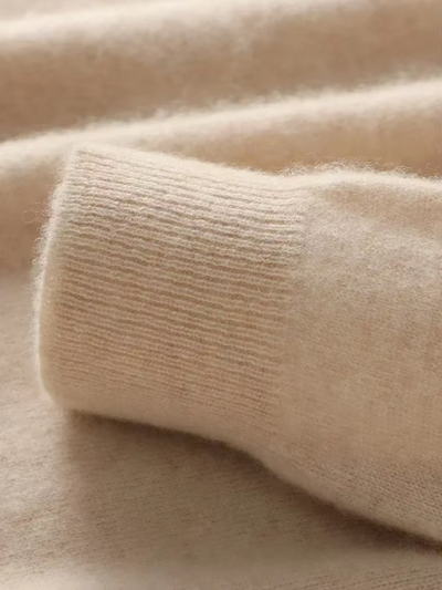 Nordman - Wollpullover Herren – Praktischer Strickpullover mit Zipper-Kragen