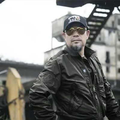 Mantlog - Wintermantel Männer mit Kapuze, Wasser- und winddichte Outdoor-Jacke