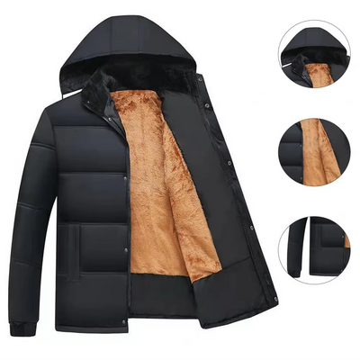 Kühlpro - Pufferjacke Herren Outdoor Wasserdicht Winddicht Mit Kapuze